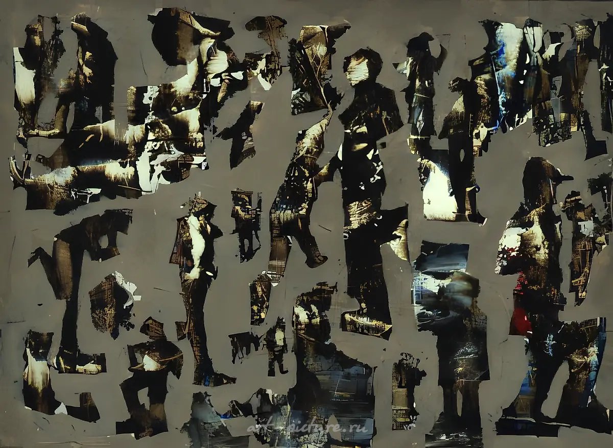 Бег матерей, 1999, масло, картон, 15x21. Собственность автора