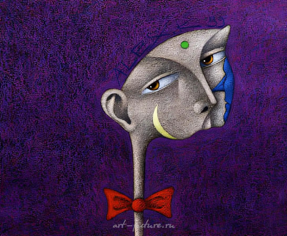 Персонаж луны, 1999, бумага, пастель, 61х72 Собственность автора