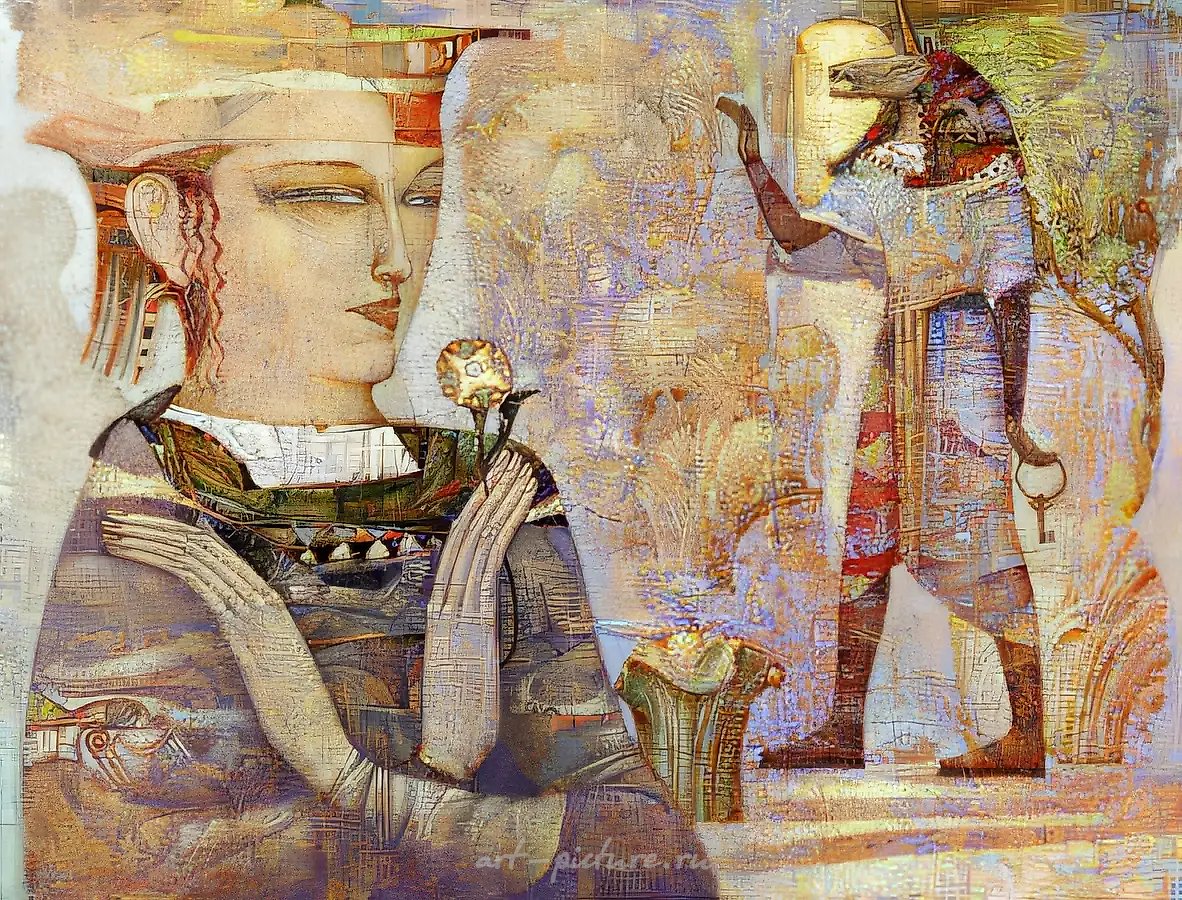 Сад Единорога, 1997, холст, масло, акрил, 70х90 Собственность автора