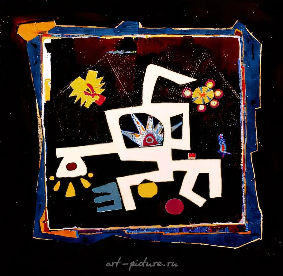 Забытая птица, 1990, масло на холсте, 70x70. Собственность автора, $3900