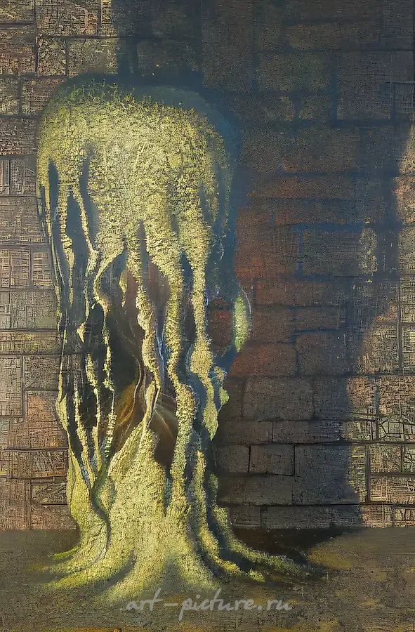 Разговор с тенью, 1993, холст, масло, 113х75
