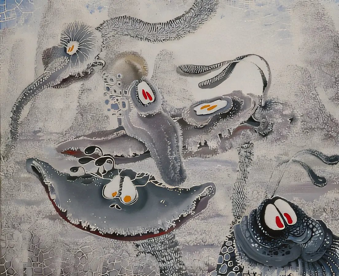 Порядок №3., 1993, холст, масло, 50 х 60