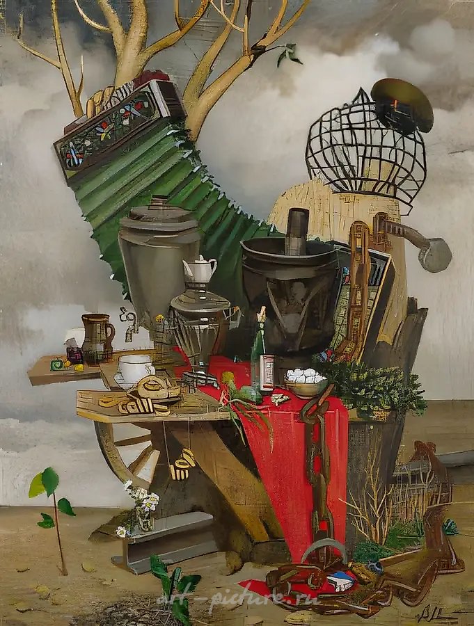 Песня о трех самоварах, 1998, холст, масл, 80 х 60