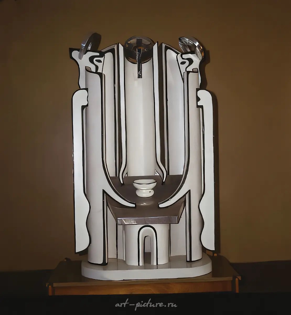 Троица., 1994, дерево, металл, эмаль, 160х80х80
