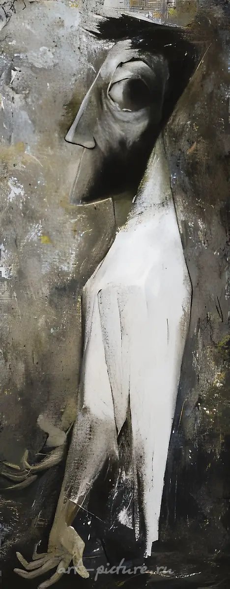 Автопортрет., 1994, холст, масло, 150х59