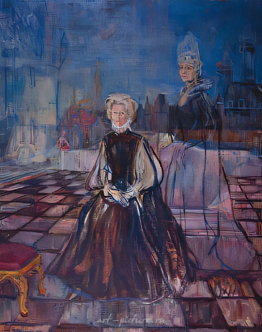 Спиритический сеанс., 1992, холст, масло, 100х80