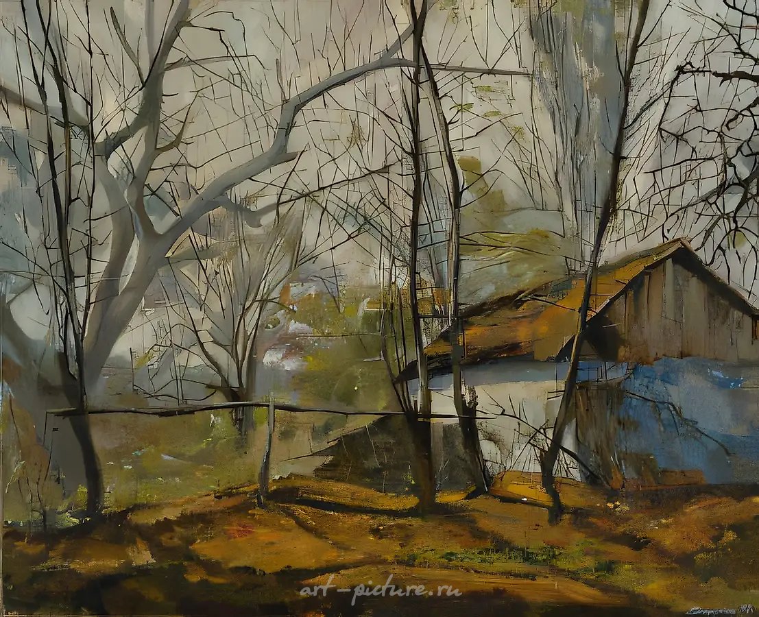 Рыжая осень, 1997, холст, масло, 44х55