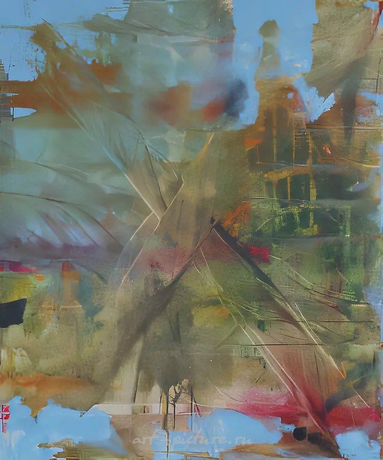 Дождь прошел, 1998, холст, акрил, 60х50