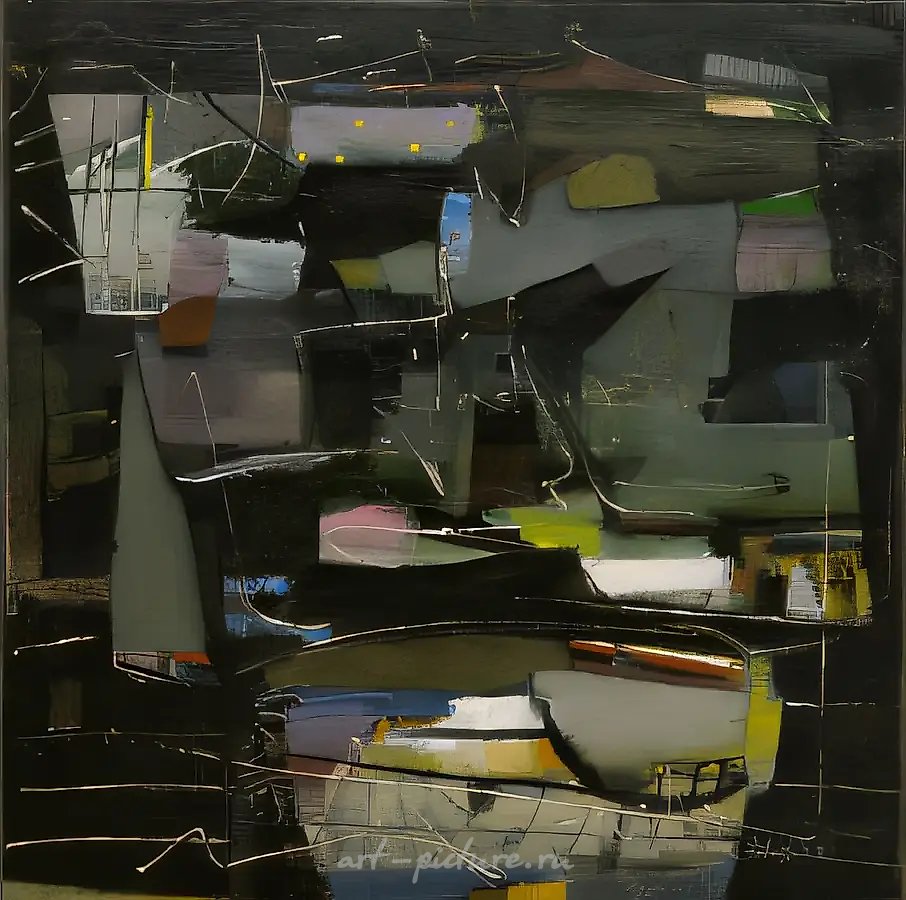 Композиция, 1995, холст, масло, 69х55