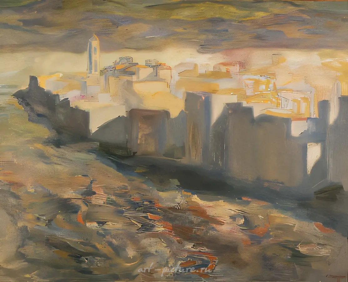 Бурное море, 1993, холст, масло, 160х180