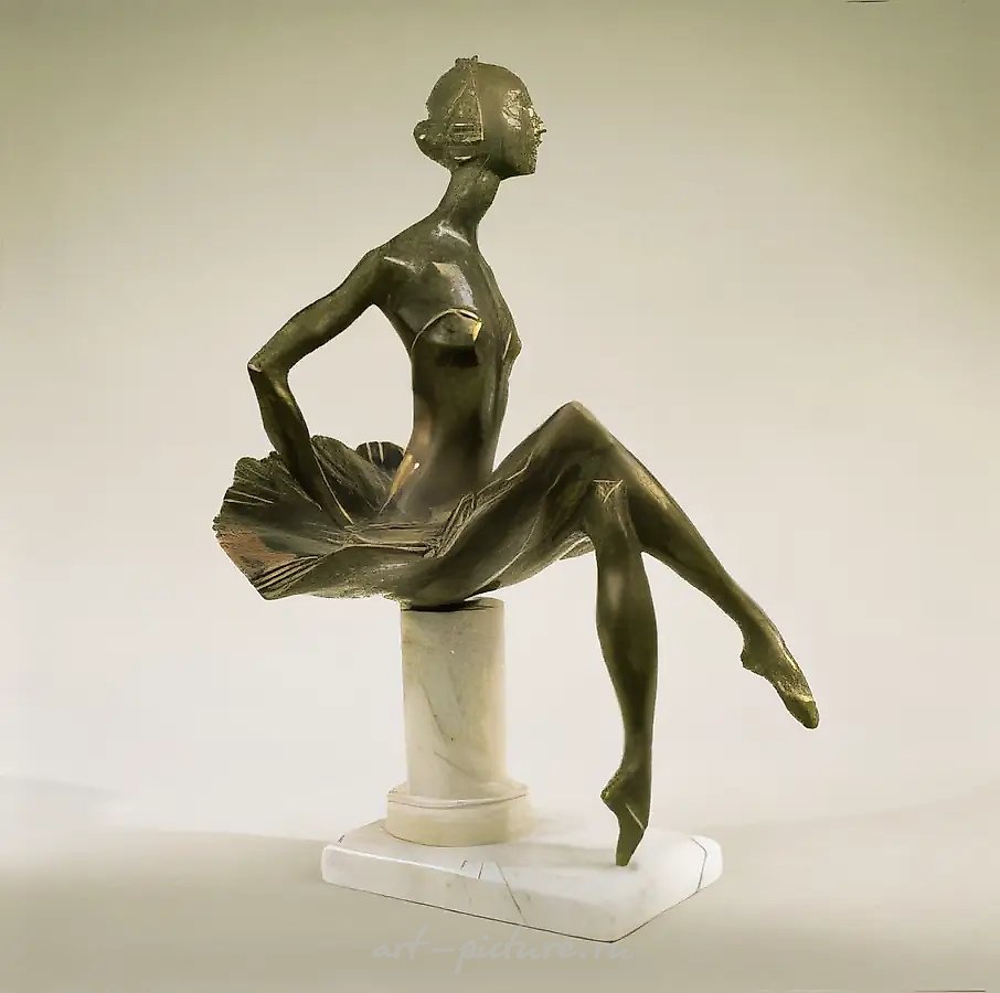 Балерина, 1998, бронза, 50х28х40