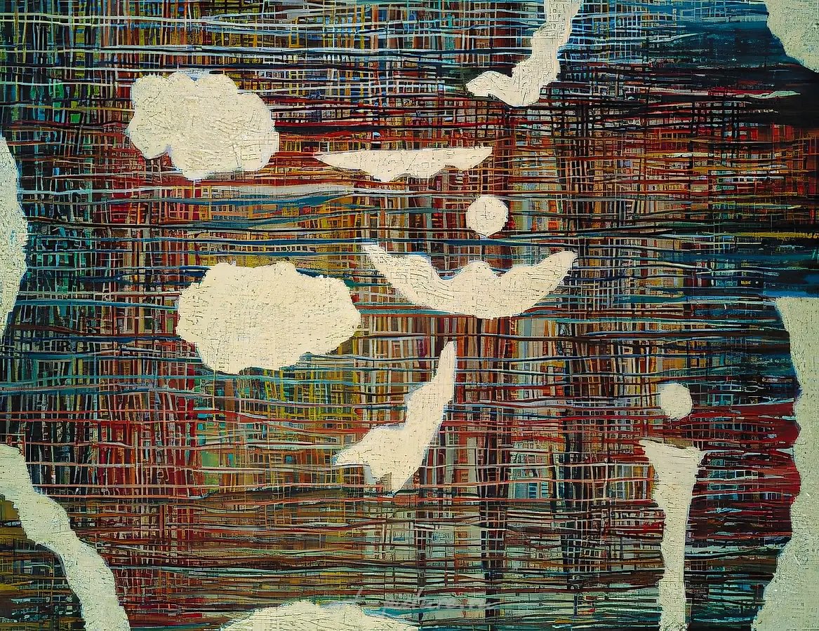 Свободное движение, 1989, масло на холсте, 80x100
