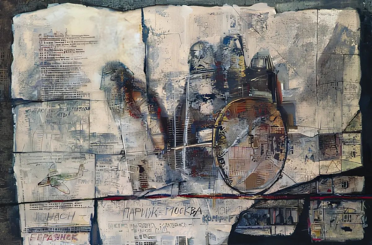 Повозка., 1999, бумага, гуашь, 80х120