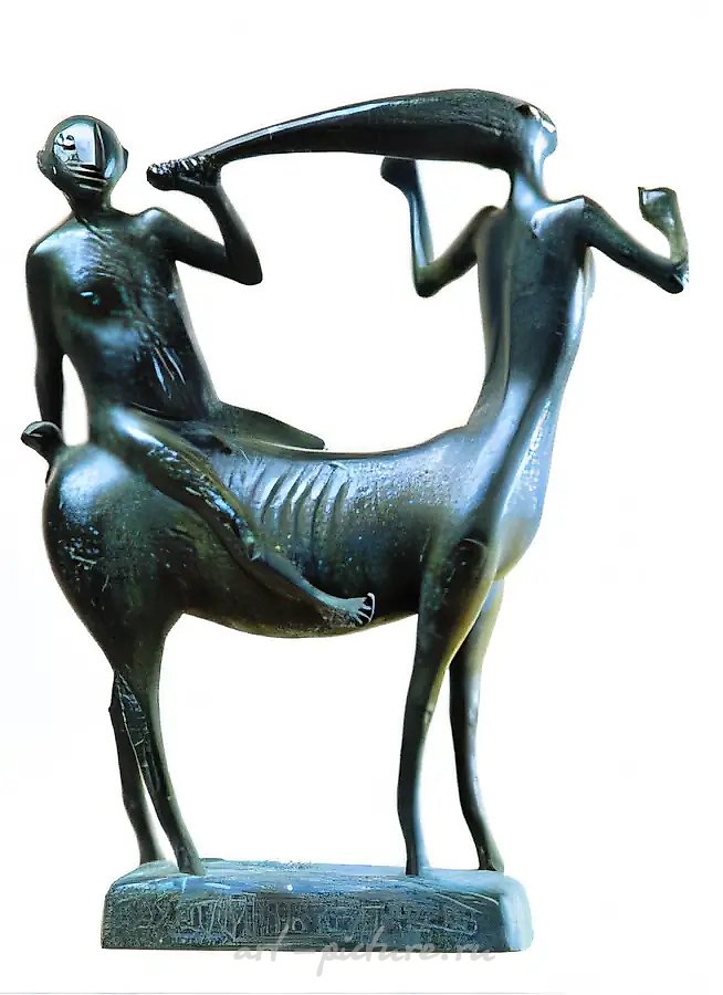 Охотник на кентавров., 1997, бронза, 47х30х16