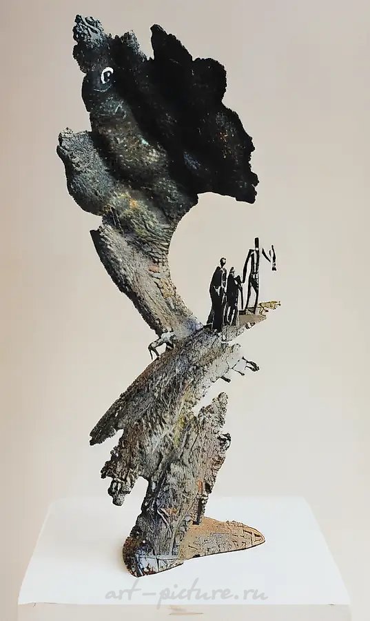 Идущие во тьме, 1999, сталь, сварка, 60x70