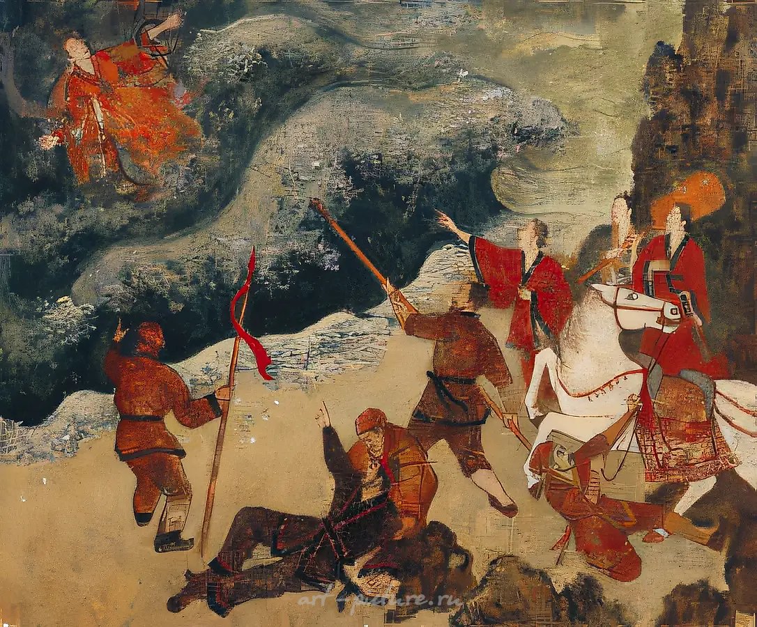 Богиня Суро, 1999, Акрил на доске, 97 Х 80