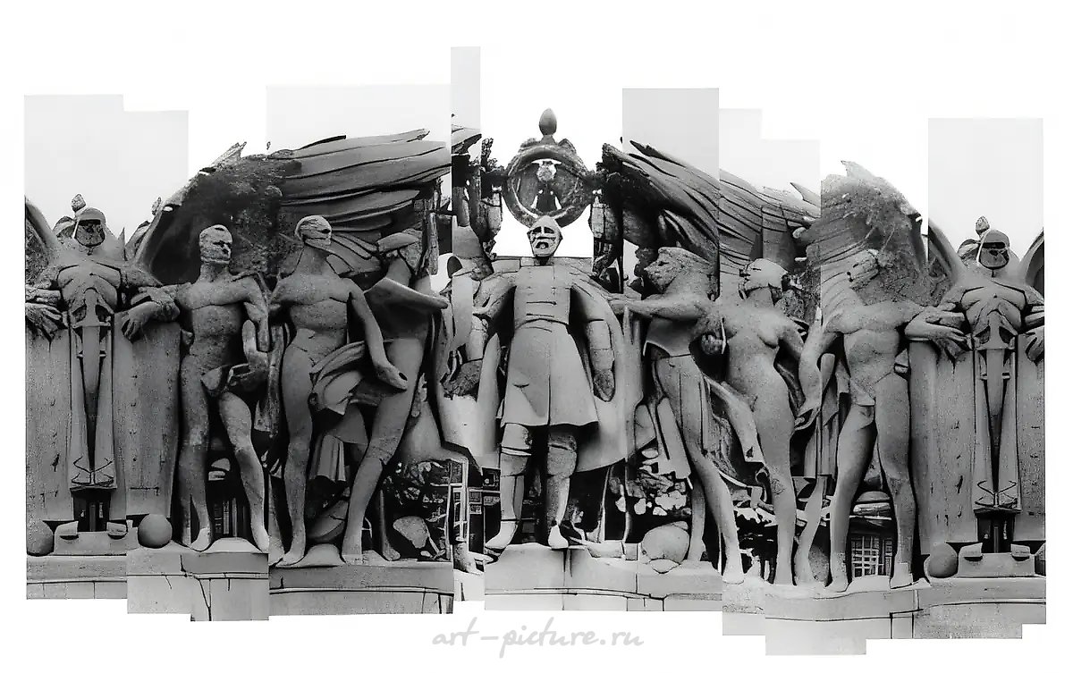 Проект "Вашингтон-Москва" ( Столицы империй)., 1999, См. техника,   Представлен на "Арт Манеже-99".