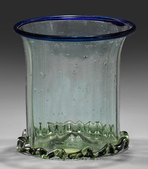 Blue and pitcher