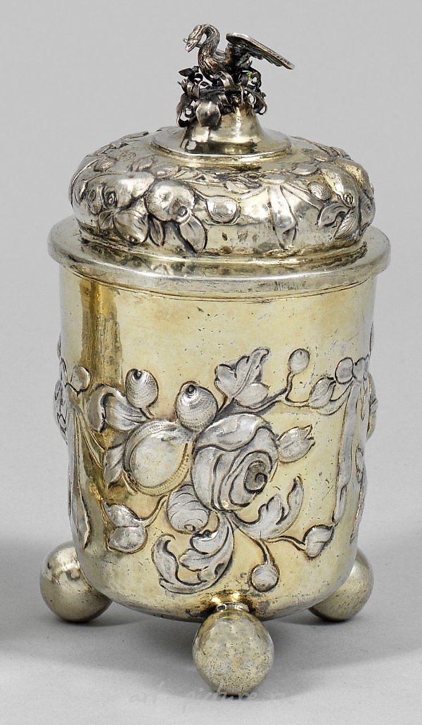Барочный серебряный кубок Кристофа Беера из Нюрнберга, 1691-1701 гг.