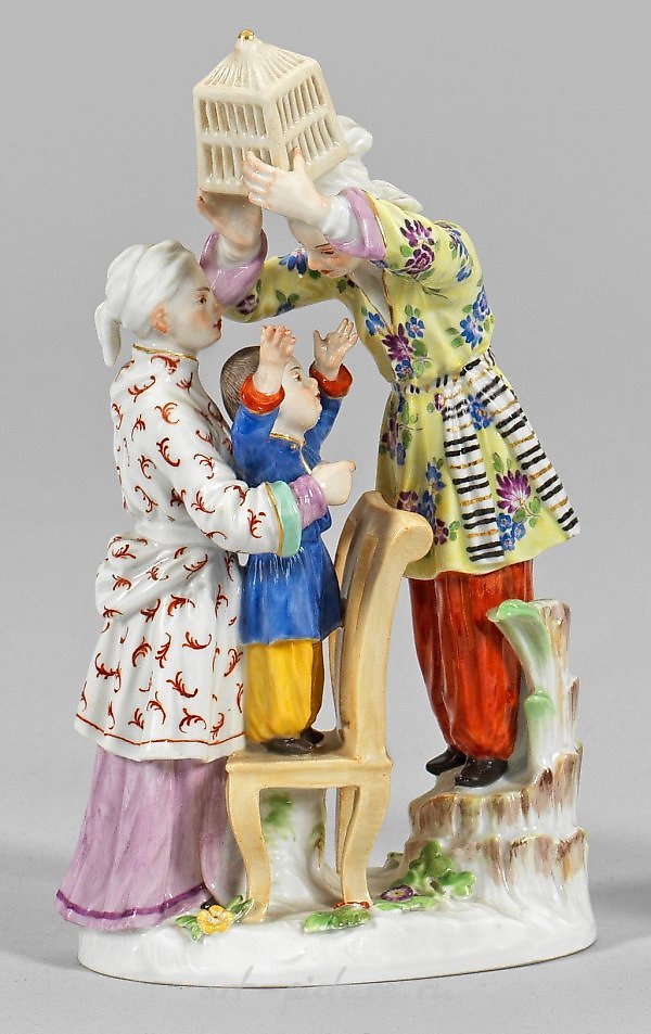 Japanese group with birdcage
