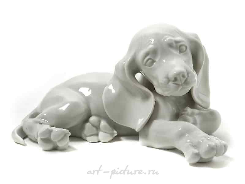 稀有的“腊肠犬”瓷像，Allach（阿拉赫）