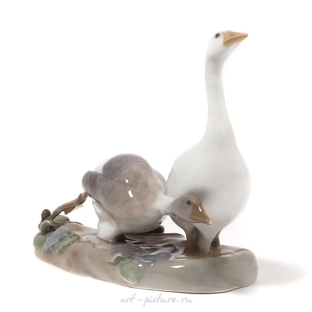 Geese. Denmark, Copenhagen, Royal Copenhagen, 1898-1923.