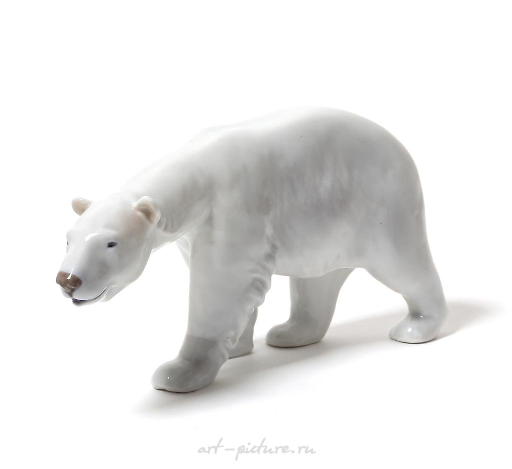The text translates to "White polar bear" in English.
