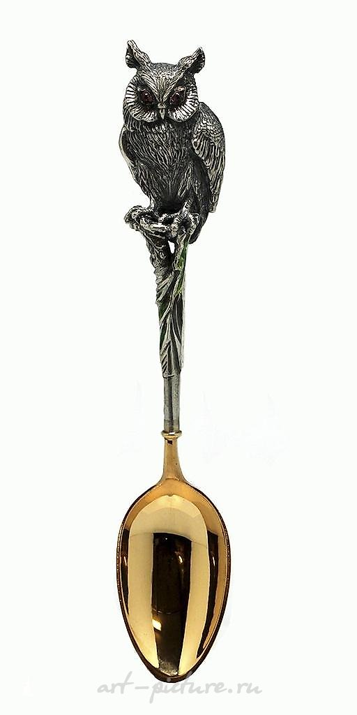 "Valery Golovanov's spoon. Spoon owl."