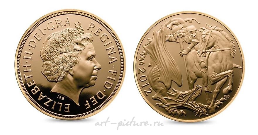Соверен 2012 год Специальный выпуск Proof 2012 Full Gold Proof Sovereign 5-Coin Set