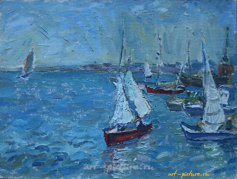 Montenegro. Cardboard, oil. 28 x 36 cm.