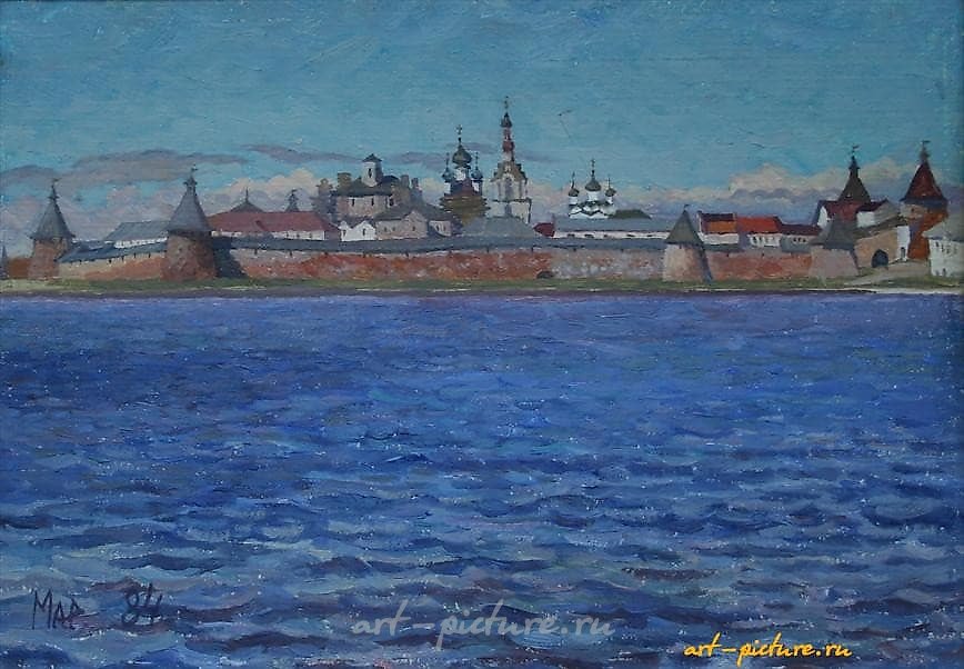 Solovki. Cardboard, oil. 49 x 35 cm
