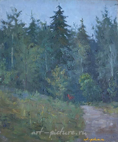 В лесу. Холст, масло. 53 х 44 см