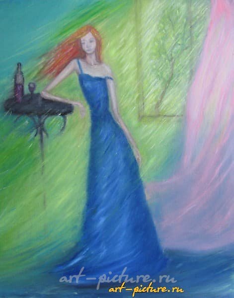 The translation of "Погружение холст, масло" into English is "Immersion canvas, oil."