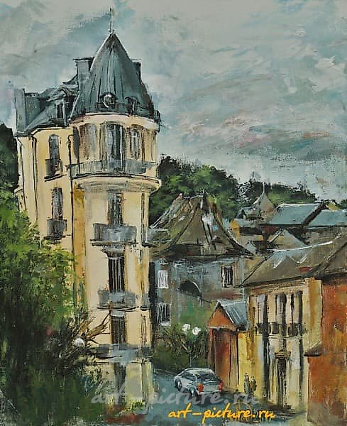 Французский Ля-Бурбуль акрил,холст