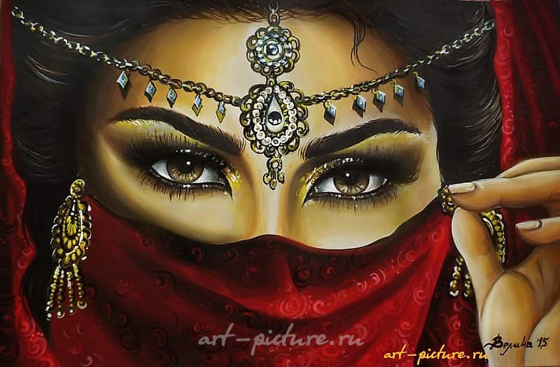 "1001 Nights" acrylic, watercolor paper