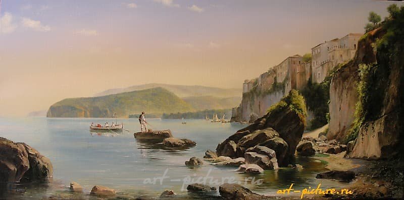 Italian landscape canvas/oil paint