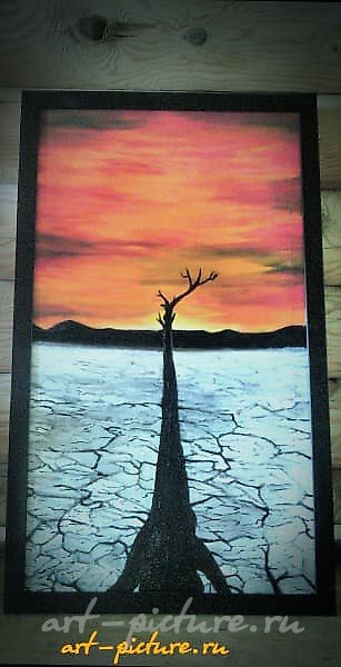 "The World Casting a Shadow" Oil on canvas