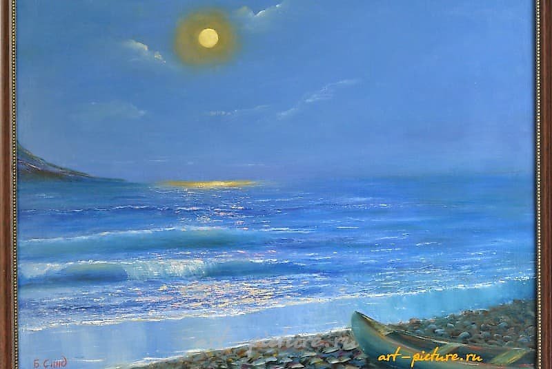 满月 油画