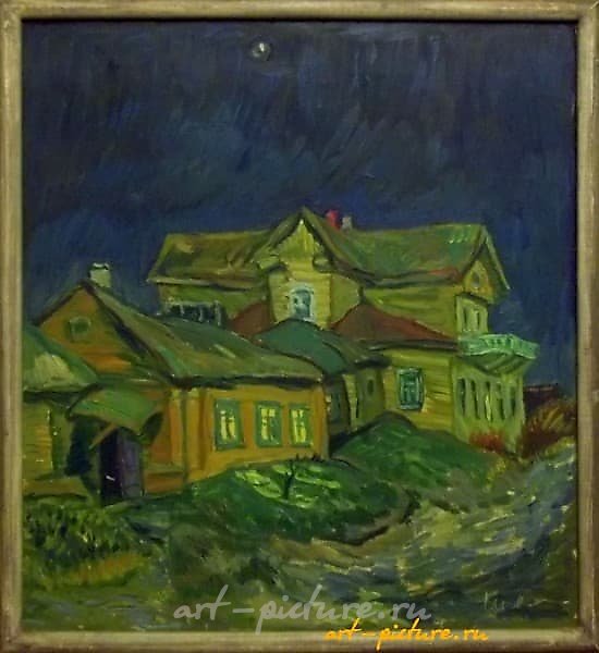 Поздний вечер масло, холст 