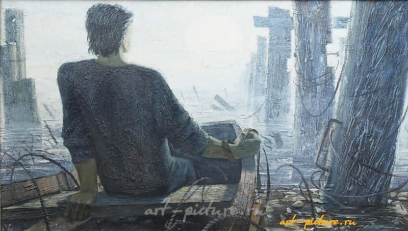 Туманное утро масло, холст 
