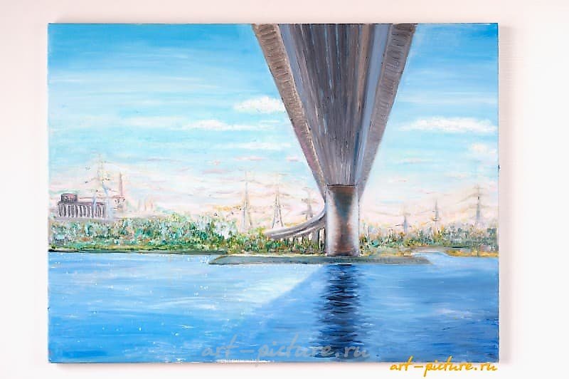 Мост масло, холст