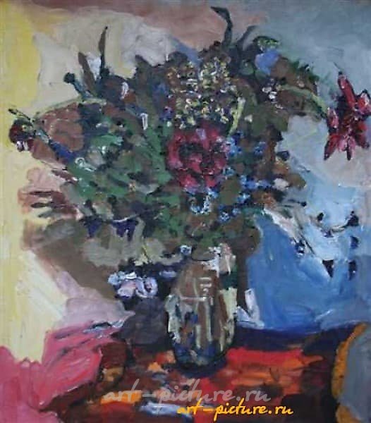 Bouquet with Peonies. Canvas, oil. 80 x 70 cm.