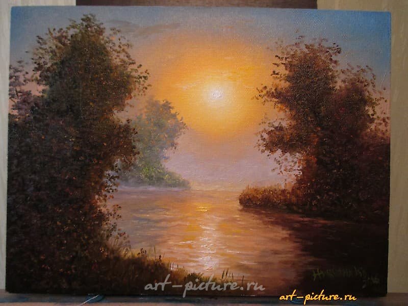 "Based on the works of Mikhail Satarov, oil on canvas."
