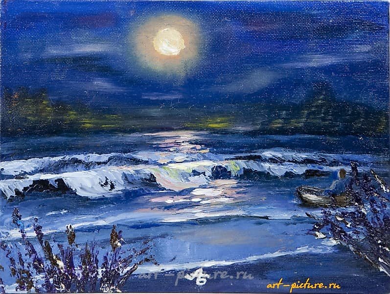 ВЕЧЕР НА МОРЕ масло. холст. 