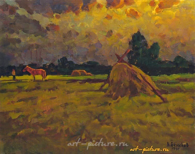 "Красная лошадь" масло, холст 