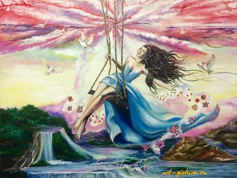"Dream. Oil, canvas on a stretcher, without a frame."