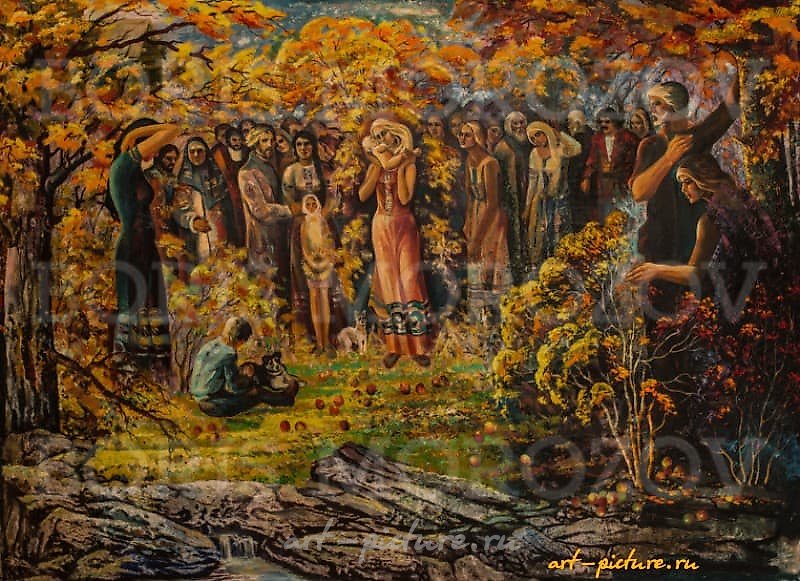 «俄罗斯人» 布面油画