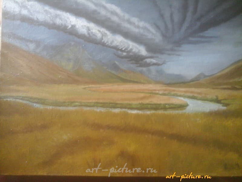 "Storm oil on canvas"