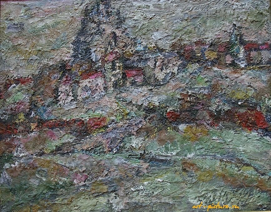 Смоленск, ул. Благовещенская. Картон, масло. 40 х 50 см