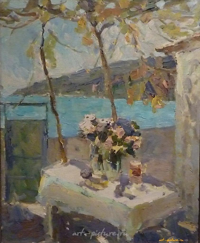 Весенние цветы. холст. масло. 55 х 45